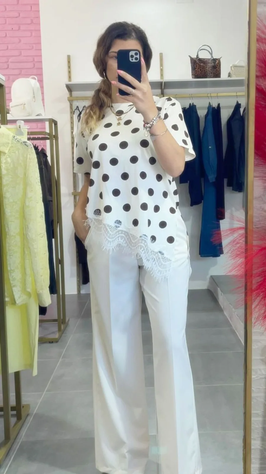 Shirt bianca trasversale