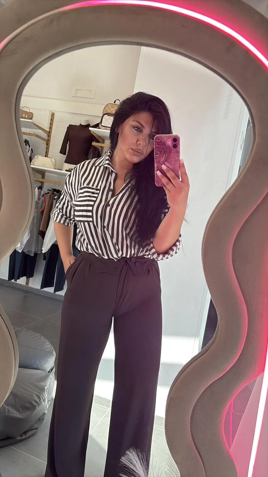 Camicia a righe